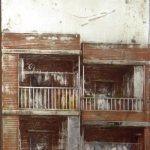 Desencuentro. 1999. Técnica mixta / zinc 30 x 50 cm.