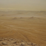 El desierto lejano. 1993. Óleo / tabla 114 x 146 cm.