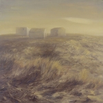 El desierto cercano. 1993. Óleo / tabla 100 x 100 cm.