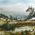 Cabezo Cortado, 2019 - Técnica mixta sobre zinc, 71 x 89