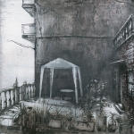 Barcelona. 2002. Técnica mixta / zinc. 130 x 130 cm.