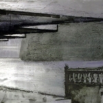 Arquitectura ( I ). 2005 .Técnica mixta / zinc 40 x 90 cm.