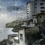 Arquitectura ( II ). 2005. Técnica mixta / zinc 40 x 40 cm.