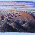 Paisaje Límite 1991. Serigrafía estampada a cinco tintas. 