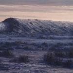 Paisaje límite 1989. Óleo / lienzo 30 x 90 cm.