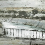 Canal. 2005. Técnica mixta / zinc 24 x 52 cm.