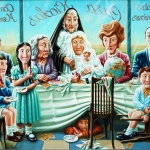 Primera comunión. 1982. Óleo / lienzo 114 x 146 cm.